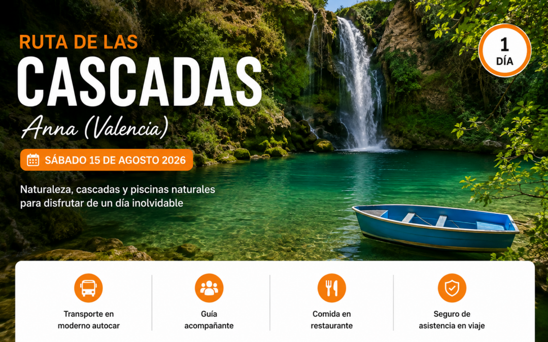 Ruta de las Cascadas – Sábado 15 de Agosto 2026