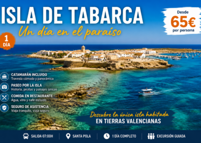 Isla de Tabarca – Domingo 30 de Agosto 2026