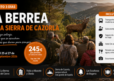 La Berrea en la Sierra de Cazorla – 25 a 27 de Septiembre 2026