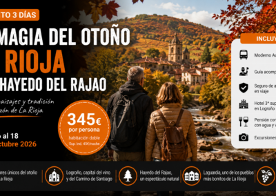 La Rioja y el Hayedo del Rajao – 16 a 18 de Octubre 2026
