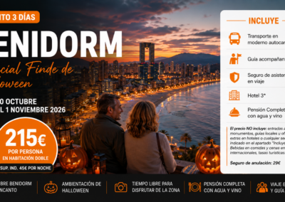 Benidorm en Halloween – 30 de Octubre a 1 de Noviembre 2026