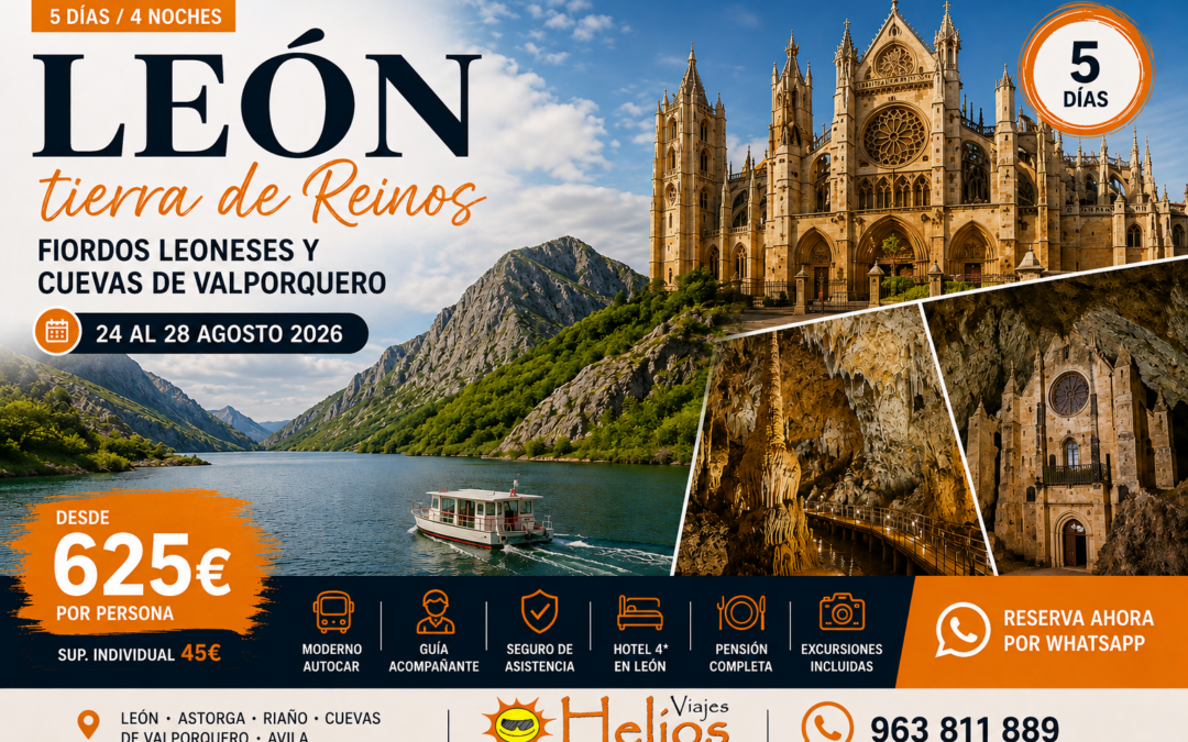 León, Tierra de Reinos – 24 a 28 de Agosto 2026