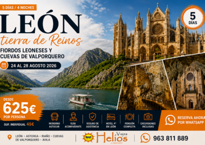 León, Tierra de Reinos – 24 a 28 de Agosto 2026